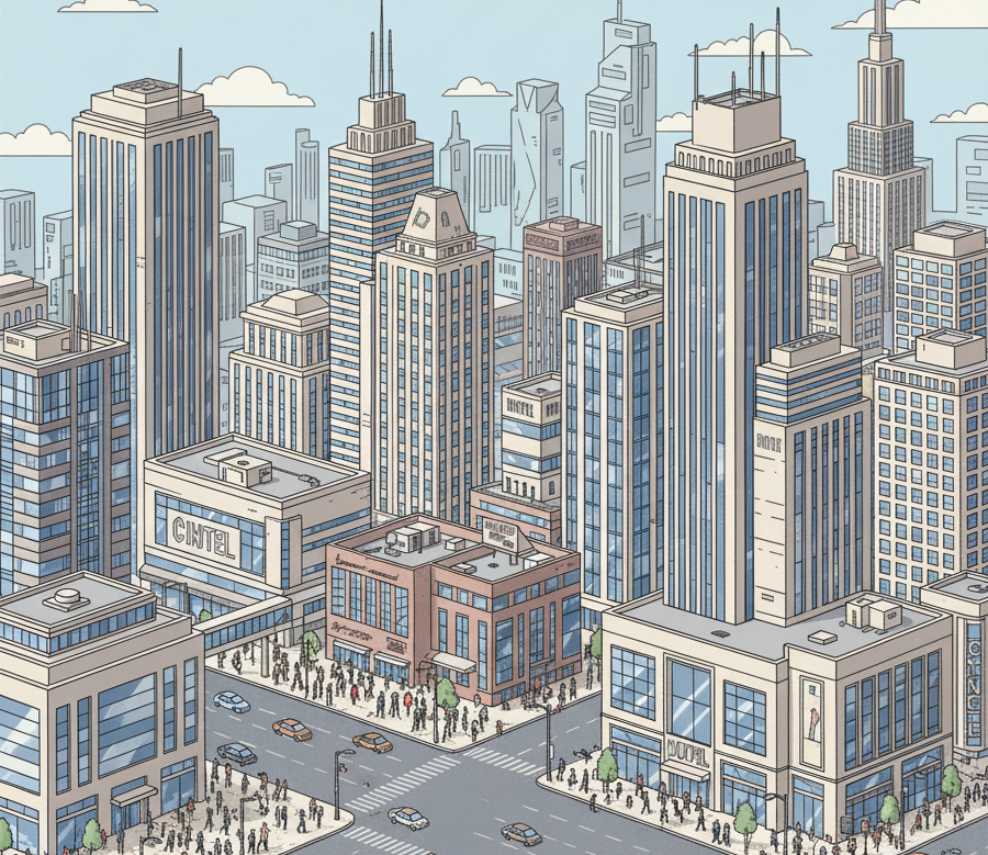 商業地域のイメージ図